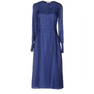 NWOT Protagonist Designer Blue Striped Dress